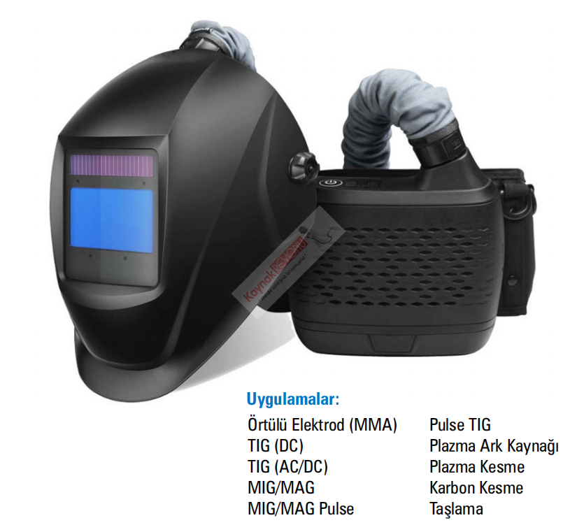 BLUWELD PAPR FreFlow V1 Kolormatik Kaynak Maskesi Solunum Destekli