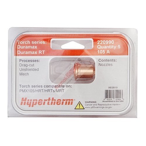 220990 HYPERTHERM NOZZLE 100A DURAMAX MAN. 5 li paket