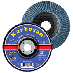 180x22 Flap Disk ZR 10 lu Paket